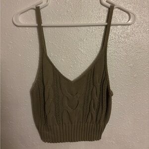 Wild Fable green crochet crop top (Size S)